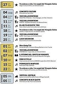 Eventi estivi al Rifugio Ciriè